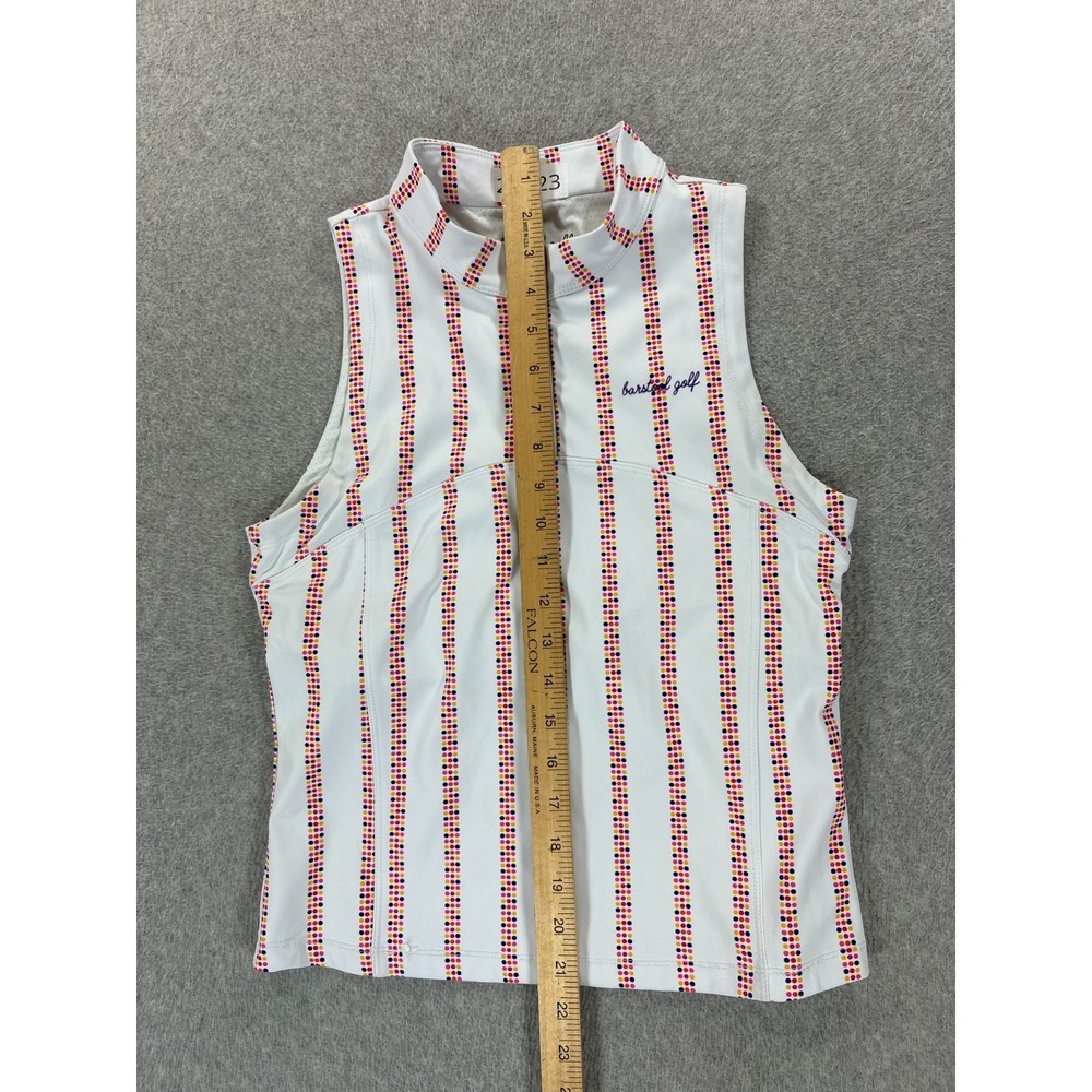 Barstool Sports Sleeveless Golf Shirt (Women's XL) White - Picture 7 of 10